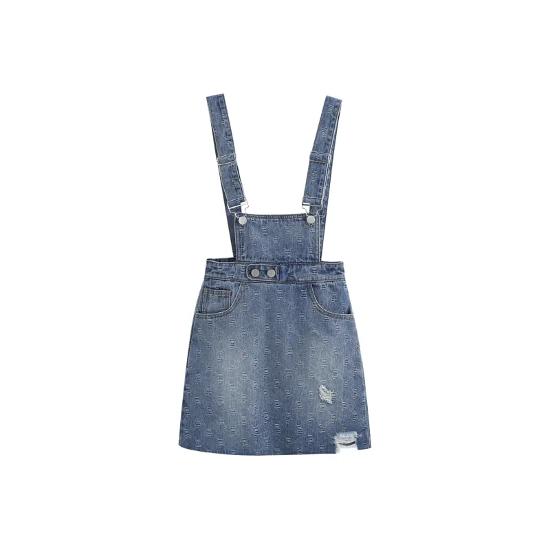 KLDINOR Denim Short Skirts Women's Light Blue-0