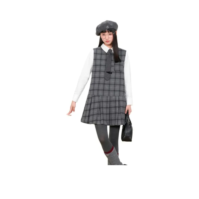 ZIHAN Sleeveless Dress Women's Gray-4