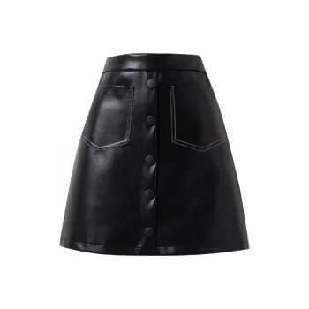 SOON FLOWER Casual Short Skirts Women's Black