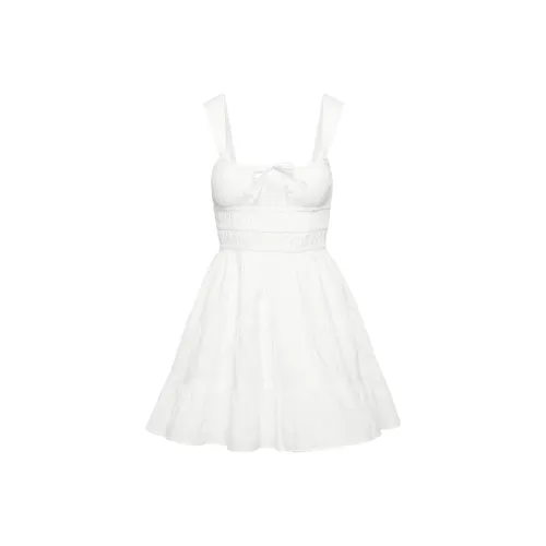 ARITZIA Sunday Best Martine Poplin Dress Slip Dresses Women's WHITE/White