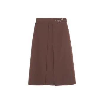 MISSSHINE Casual Long Skirts Women's Dark Coffee