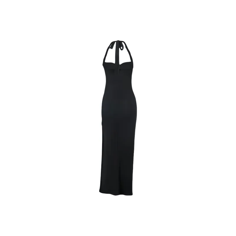 YGPRW Sleeveless Dresses Women's Black-1