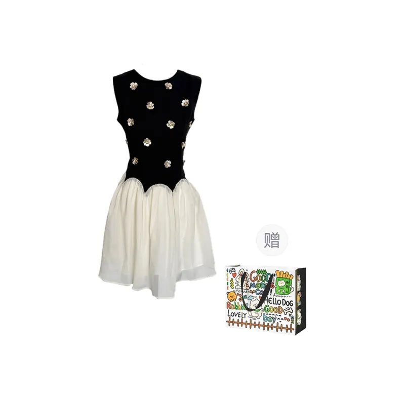 PZHK Sleeveless Dresses Women's-0