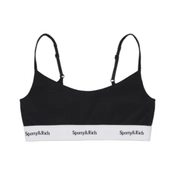 SPORTY & RICH Serif Logo-underband Bra