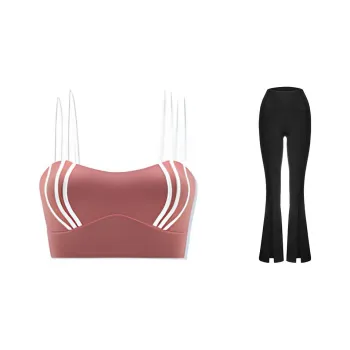 Sumday Athletics Casual Suits Women's Rose Pink+Black