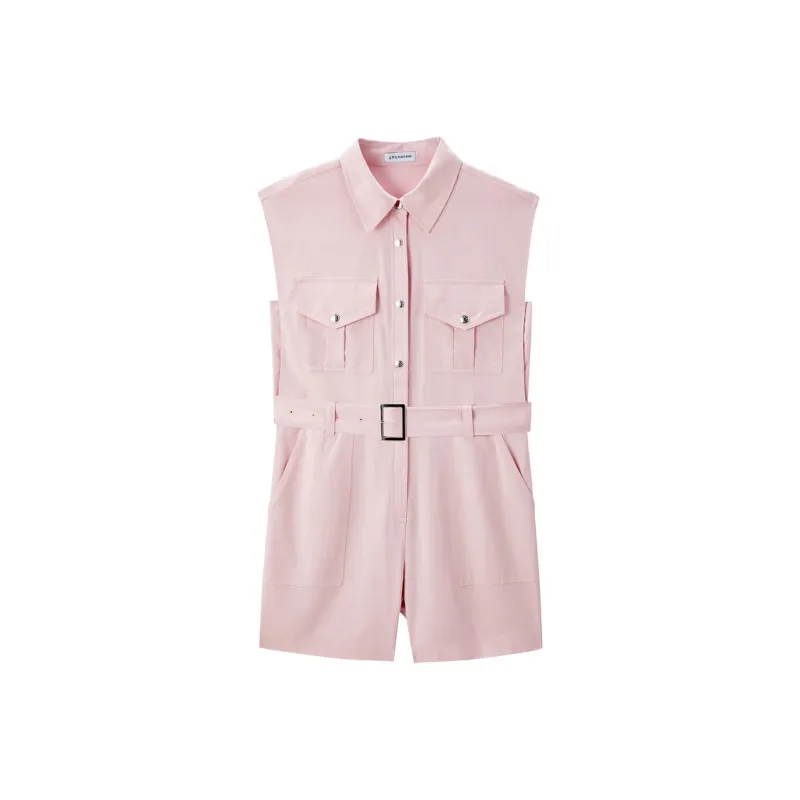 PEACEBIRD Sleeveless Dress Women's Pink-0