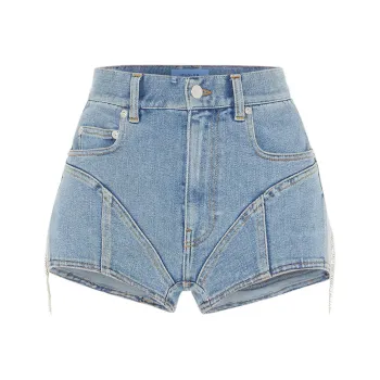 Mugler Denim Shorts Women's Blue