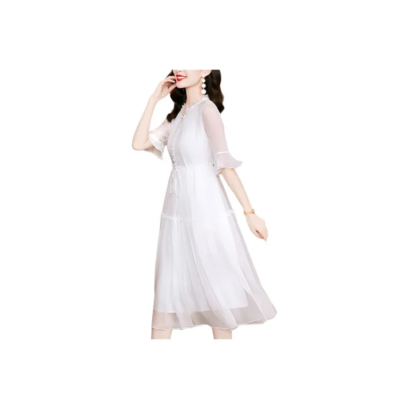 Ink Beauty Short Sleeved Dresses Women's-0