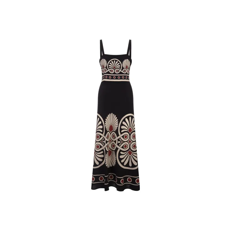 La DOUBLEJ. Slip Around Geometric print Dress-0
