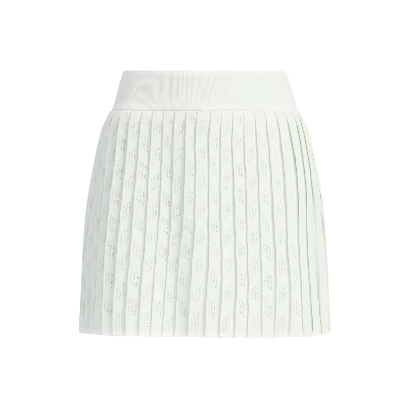 Adidas Primeknit Pleated Skirt Casual Short Skirts Women's Light Green-0