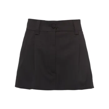 MIU MIU Casual Short Skirts Women's Black