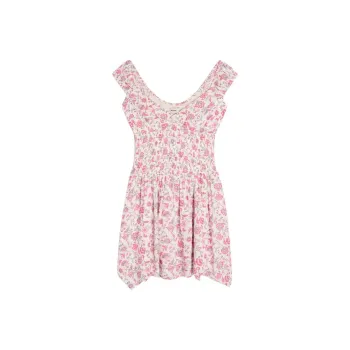 Hollister Sleeveless Dress Women's White Floral