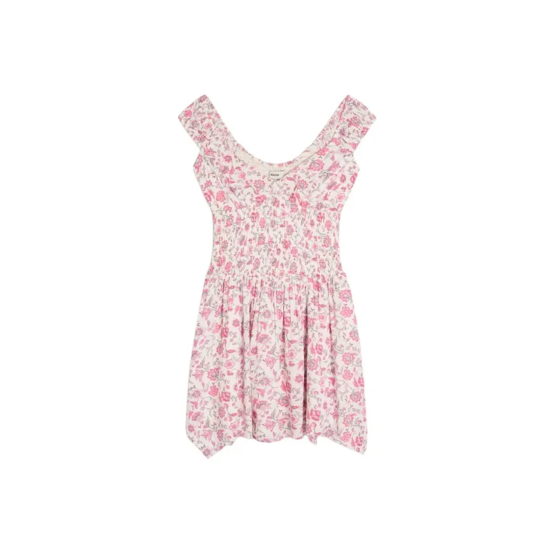 Hollister Sleeveless Dress Women's White Floral-0