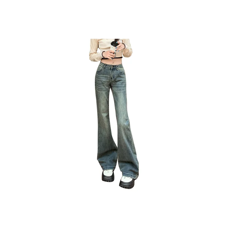 FAIRWHALE Jeans Women's Vintage Blue-4