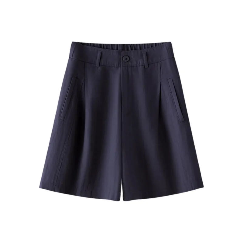 YIRANCHUN Casual Shorts Women's Navy Blue-0