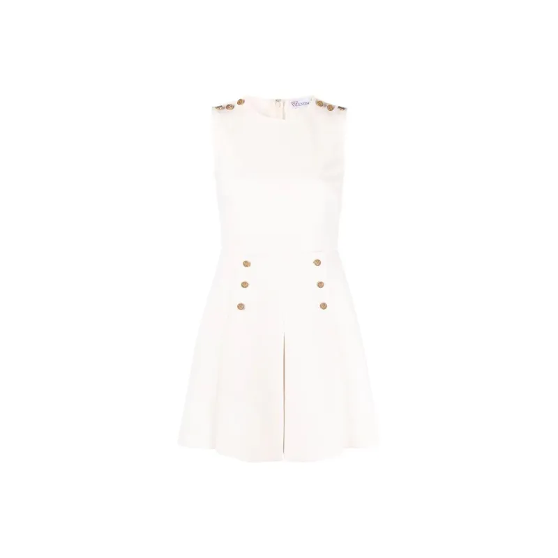 RED VALENTINO Sleeveless Dress Women's Ecru-0