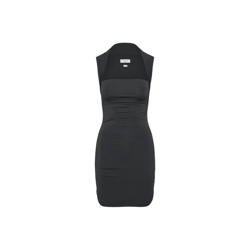 ARITZIA Contour Contour Flourish Mini Dress Sleeveless Dress Women's Black-0