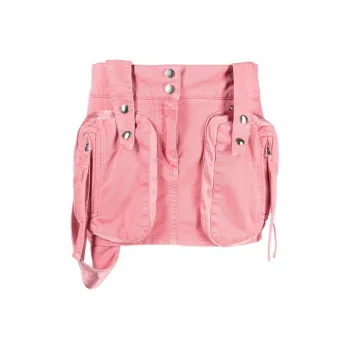 Blumarine Patch pockets Cotton Miniskirt