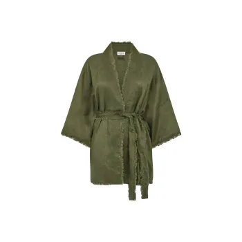 PAROSH Long Sleeved Dress Women's Green
