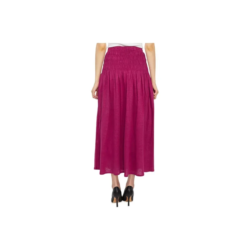 Vanessa Bruno Casual Long Skirt Women's Rose Red-1