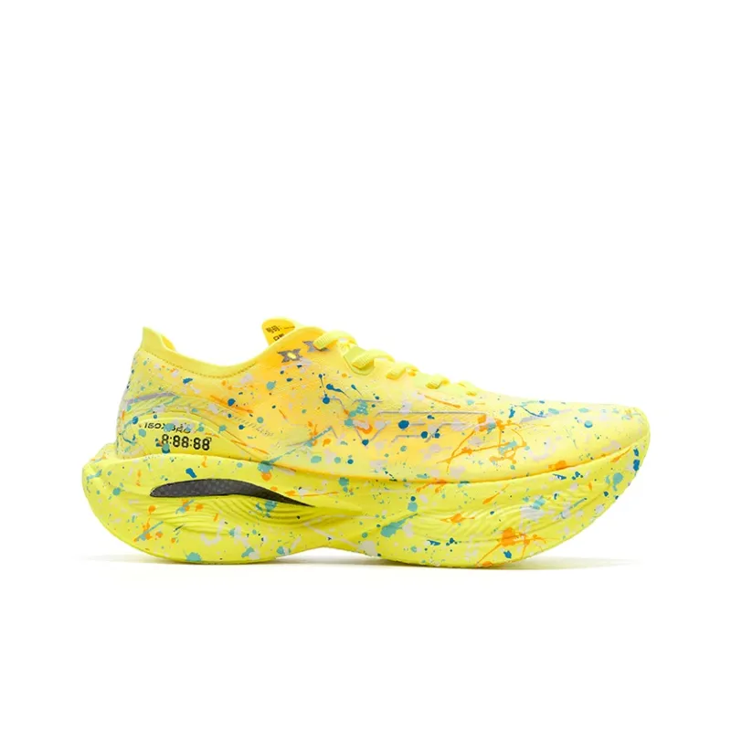 XTEP 160X 3.5PRO Running Shoes Men Low Top Fluorescent Bright Yellow, Teal-2