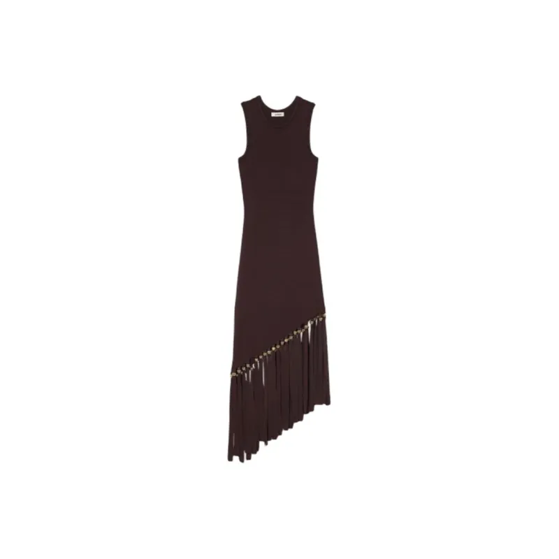 Sandro Fringed Maxi Dress-0