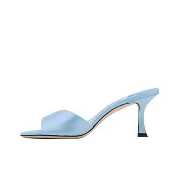 Jimmy Choo Rubber Sole Slip Resistant Slide Slippers Women's Blue