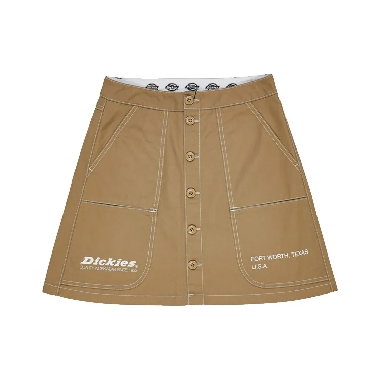 Dickies Casual Short Skirts Women's Khaki-0