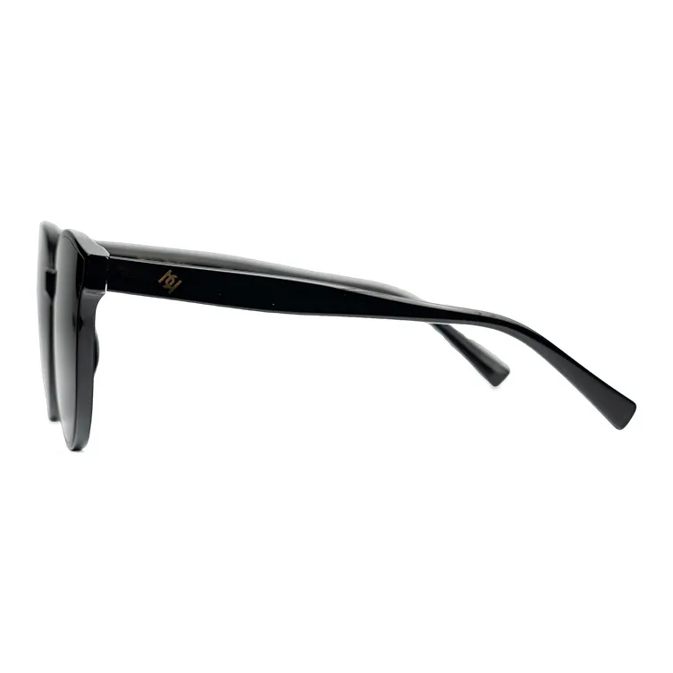 HELEN KELLER Plate Frame Round Sunglasses Unisex-3