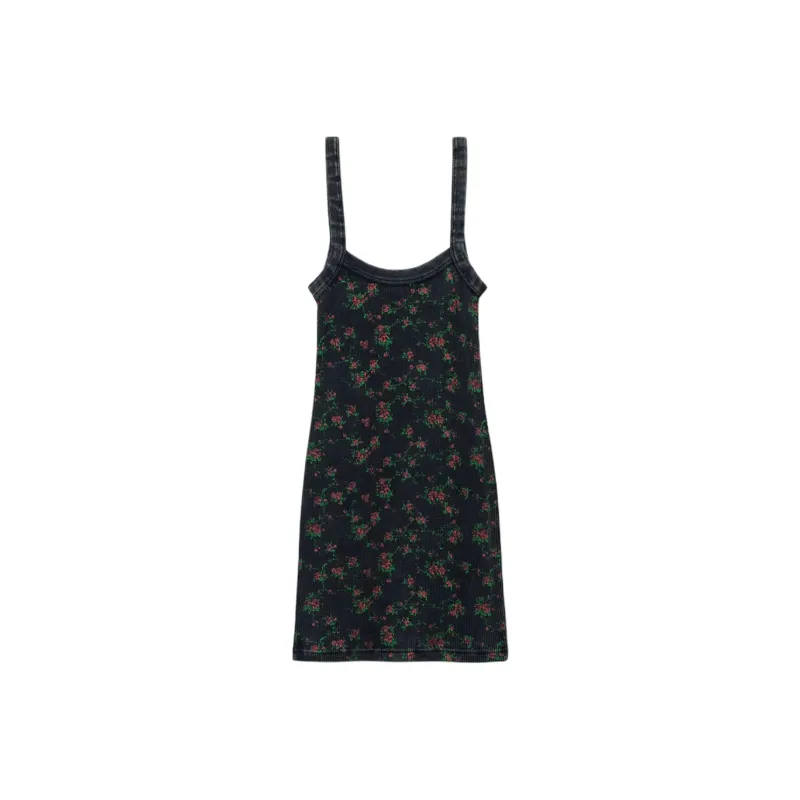 Alexander Wang SS25 Sleeveless Dress Women's Washed Black-0