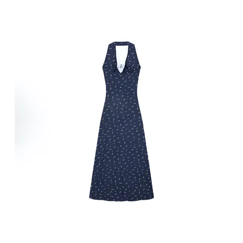 AHDO Sleeveless Dress Women's Blue