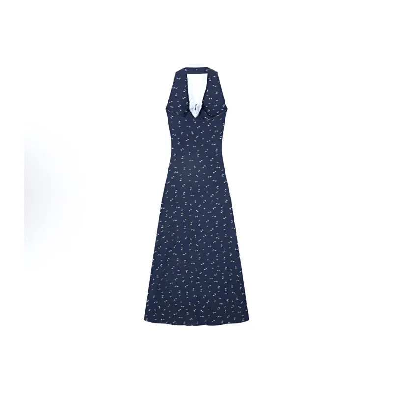 AHDO Sleeveless Dress Women's Blue-0