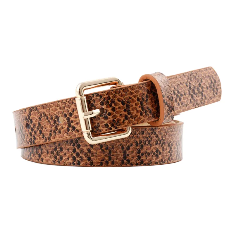 JEANSWEST PU Leather Belts Women's 2.3CM-0