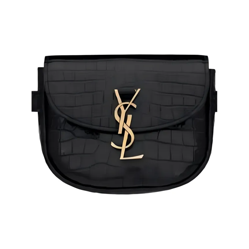 SAINT LAURENT Cow Leather Fanny Pack, Shoulder Bag Women's Black-3