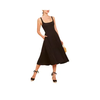 REFORMATION Rou Knit Dress Slip Dresses Women's Black