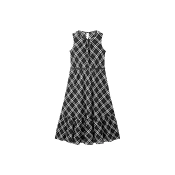 PEACEBIRD Long Sleeved Dress Women's Raven