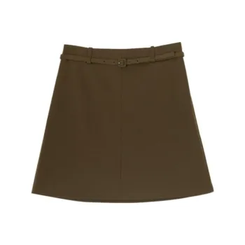 THEORY Casual Short Skirts Women's Oak