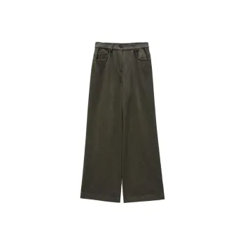 INSUN Jeans Women's Olive Green