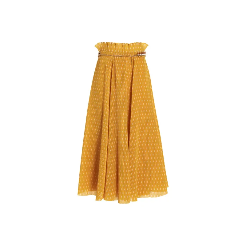 Zimmermann Casual Long Skirts Women's Yellow-0