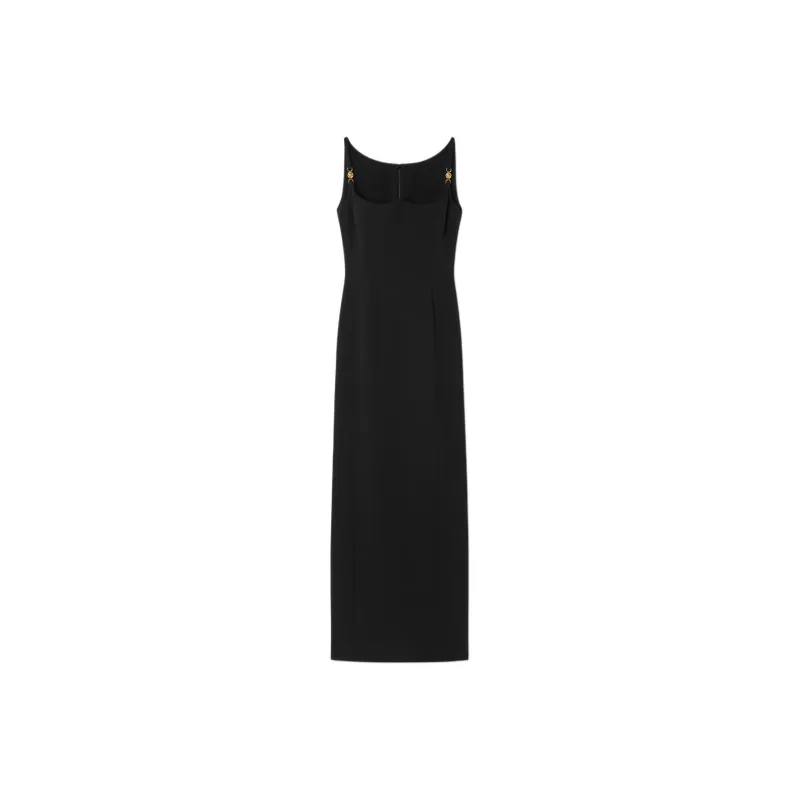 VERSACE Spaghetti Strap Slit-Detailed Dress-0