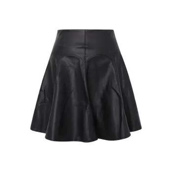 LULUALWAYS Casual Short Skirts Women's Black
