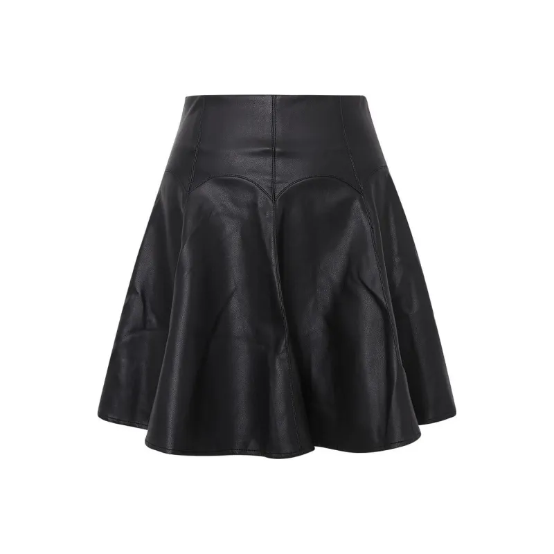 LULUALWAYS Casual Short Skirts Women's Black-0