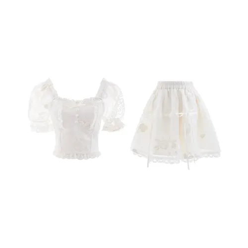 Blovelan Skirt Set Women's Vanilla Apricot