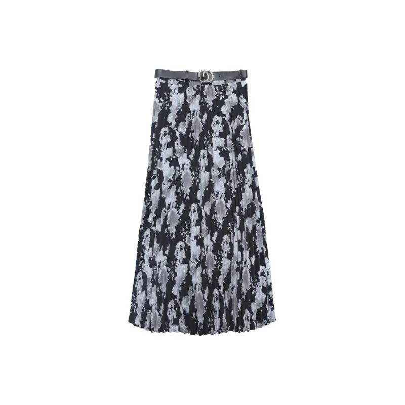 TuoGu Fashion Collection Casual Long Skirts Women's Black-0