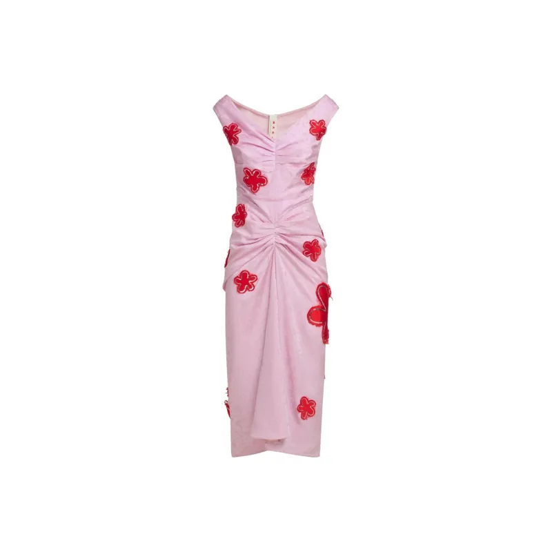 MARNI Floral print Midi Dress-0