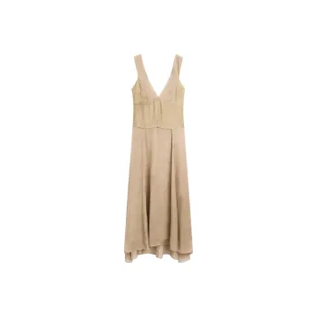 Massimo Dutti Sleeveless Dress Women's Ecru