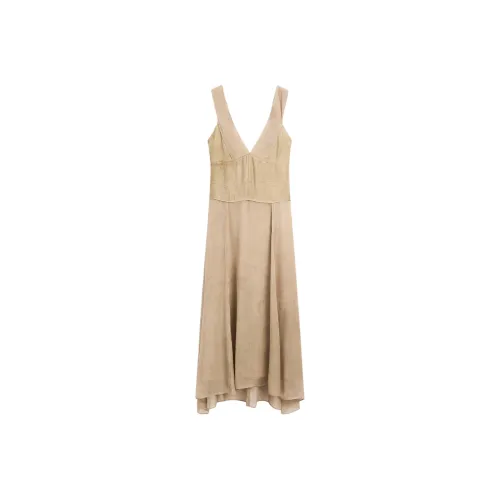 Massimo Dutti Sleeveless Dress Women's Ecru