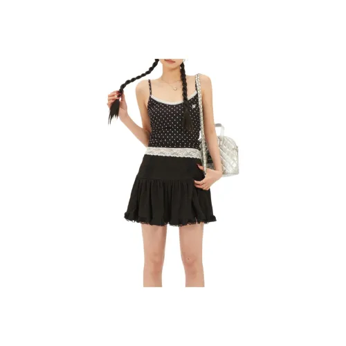 ZNZX Casual Short Skirts Women's Black