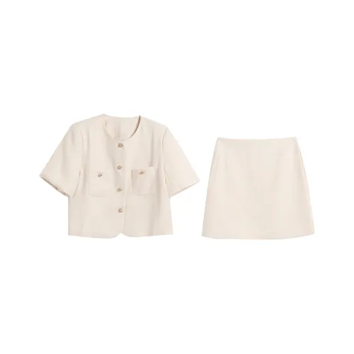 TWOPLUMGIRLS Two Piece Skirt Sets Women's