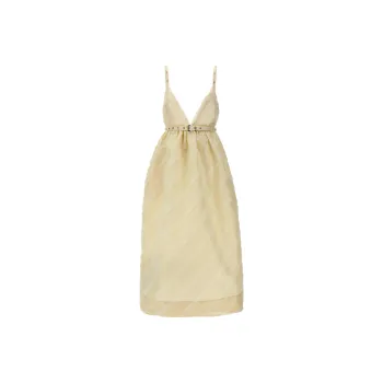 GANNI Striped Strap Dress